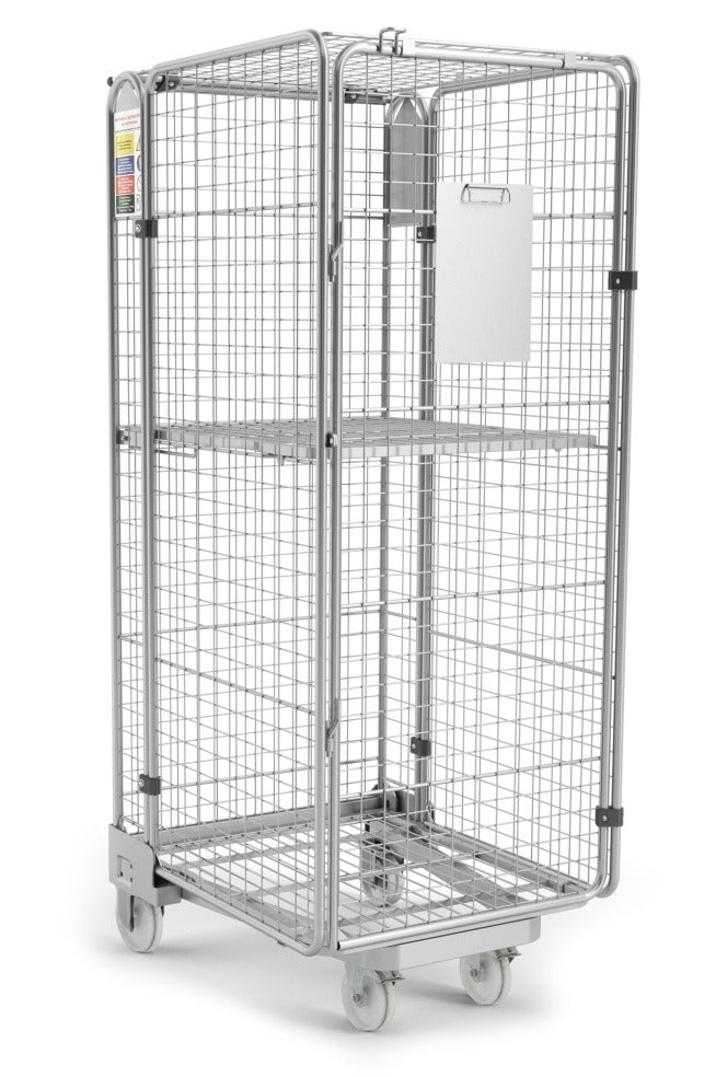 Damix Folding Roll Container KLS-4, 860x730x1900 mm, 450 kg — roll container, front view