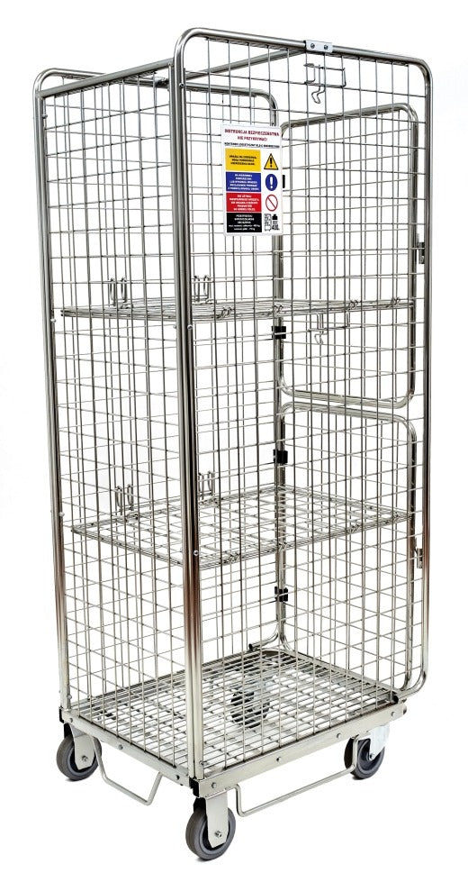 Damix Folding Roll Container KLS-C, 600x800x1800 mm, 400 kg — roll container, front view