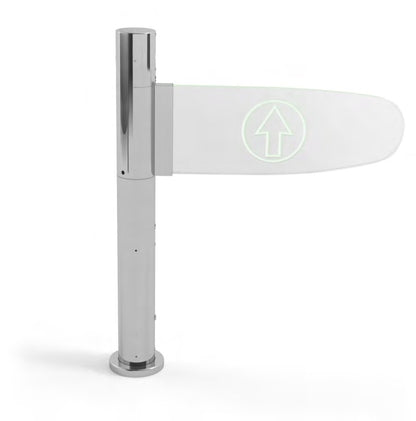 Damix Electronic Entrance Gate Porta'E Infra, Chrome — gate post detail