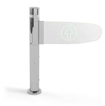 Damix Electronic Entrance Gate Porta'E Radar, Chrome — gate post detail
