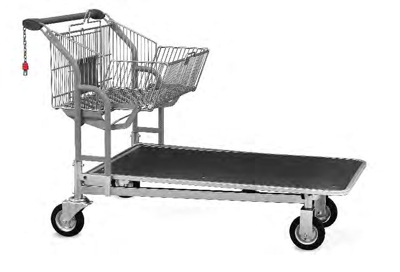 Damix Transport Trolley Vario 120S, Foldable Basket, 400 kg — trolley with folding basket