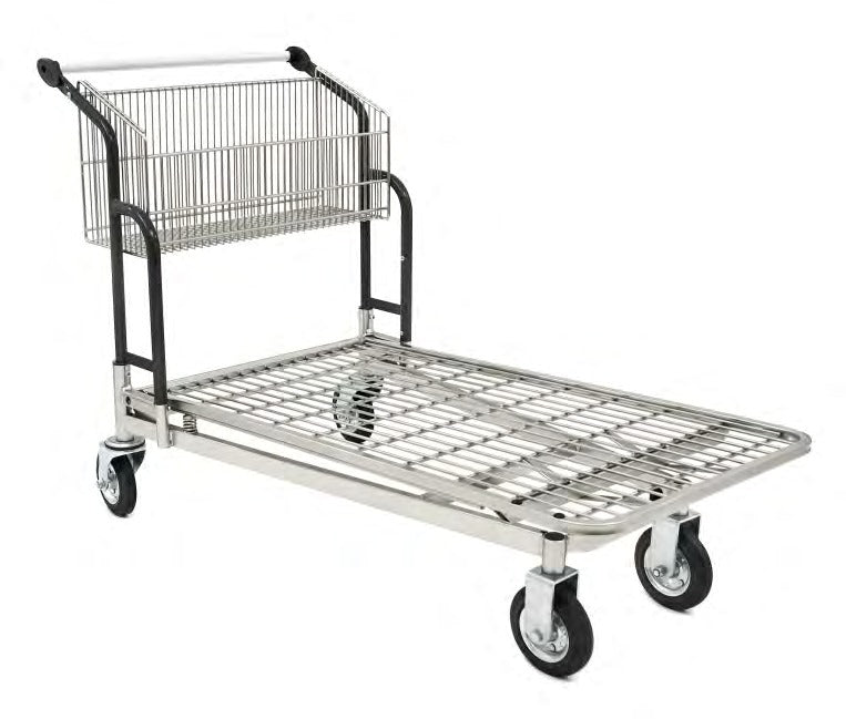 Damix Transport Trolley Vario 120S, Foldable Basket, 400 kg — side view