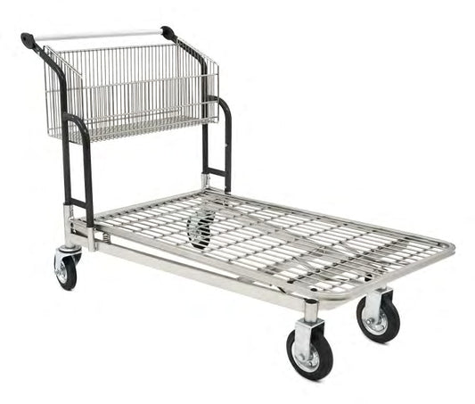 Damix Transport Trolley Vario 120S, Foldable Basket, 400 kg — side view