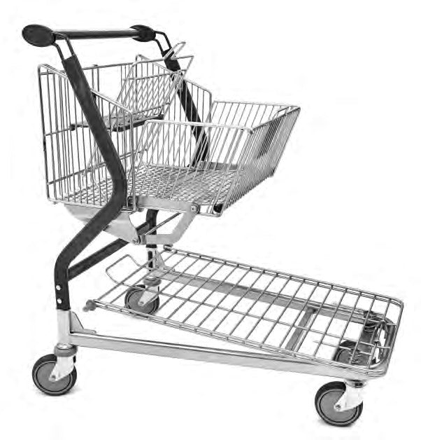 Damix Transport Trolley Vario 90, 32 L, 300 kg — front three-quarter view