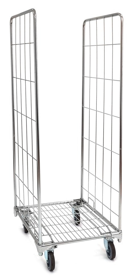 Damix Warehouse Trolley 810x720 H1700 mm, 500 kg — container, front view