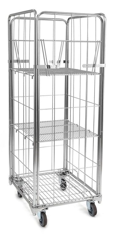 Damix Warehouse Trolley 810x720 H1700 mm, 500 kg — example configuration with shelves