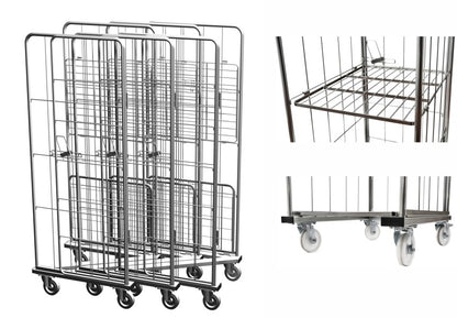 Damix Warehouse Trolley Z 800x600 H1810 mm, 500 kg — container, front view