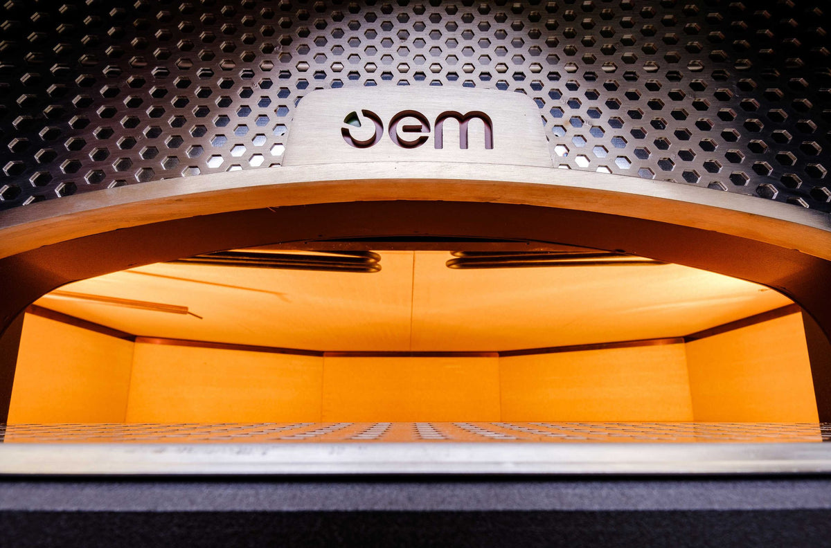 OEM DOME electric pizza oven, refractory brick baking chamber interior