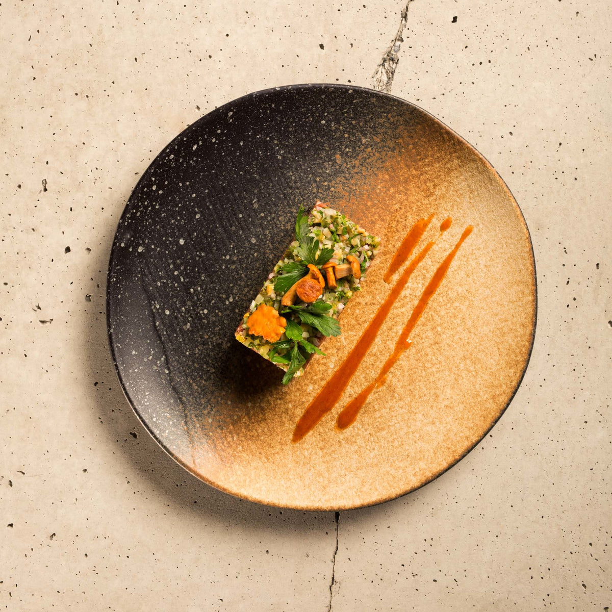 Moon oval plate for serving, 355mm
