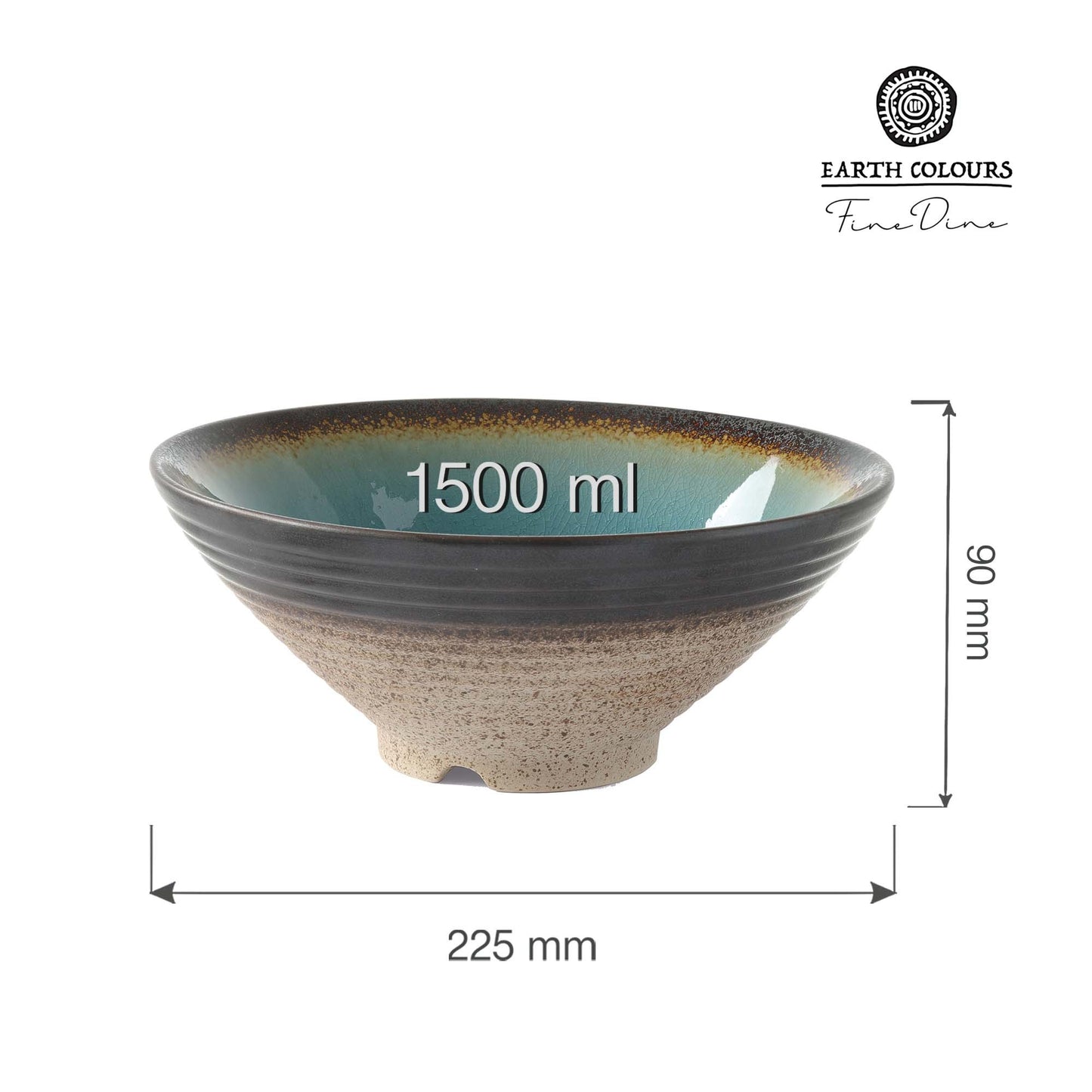 conical bowl, 225x(H)90mm