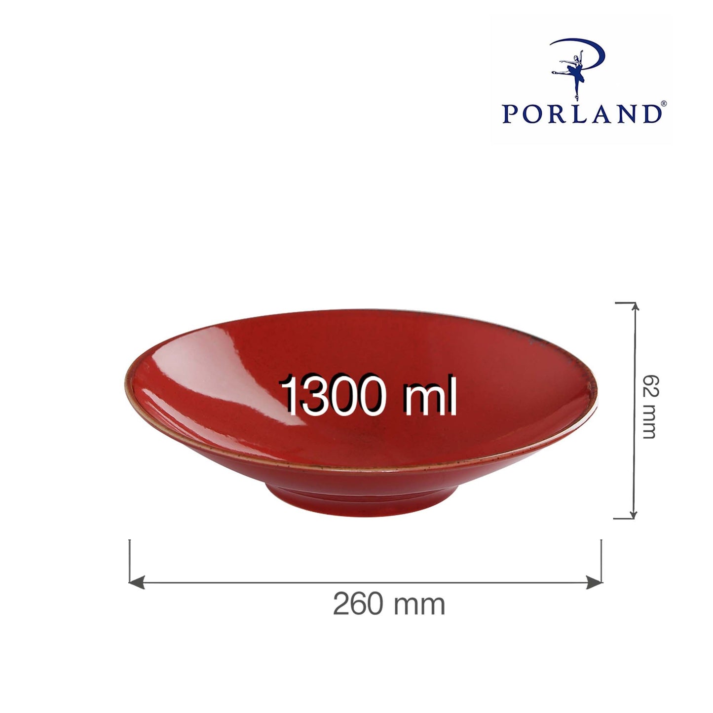 Porland Seasons plate on foot, 260x(H)62mm