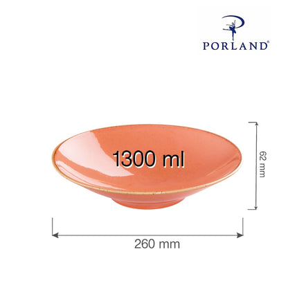 Porland Seasons plate on foot, 260x(H)62mm