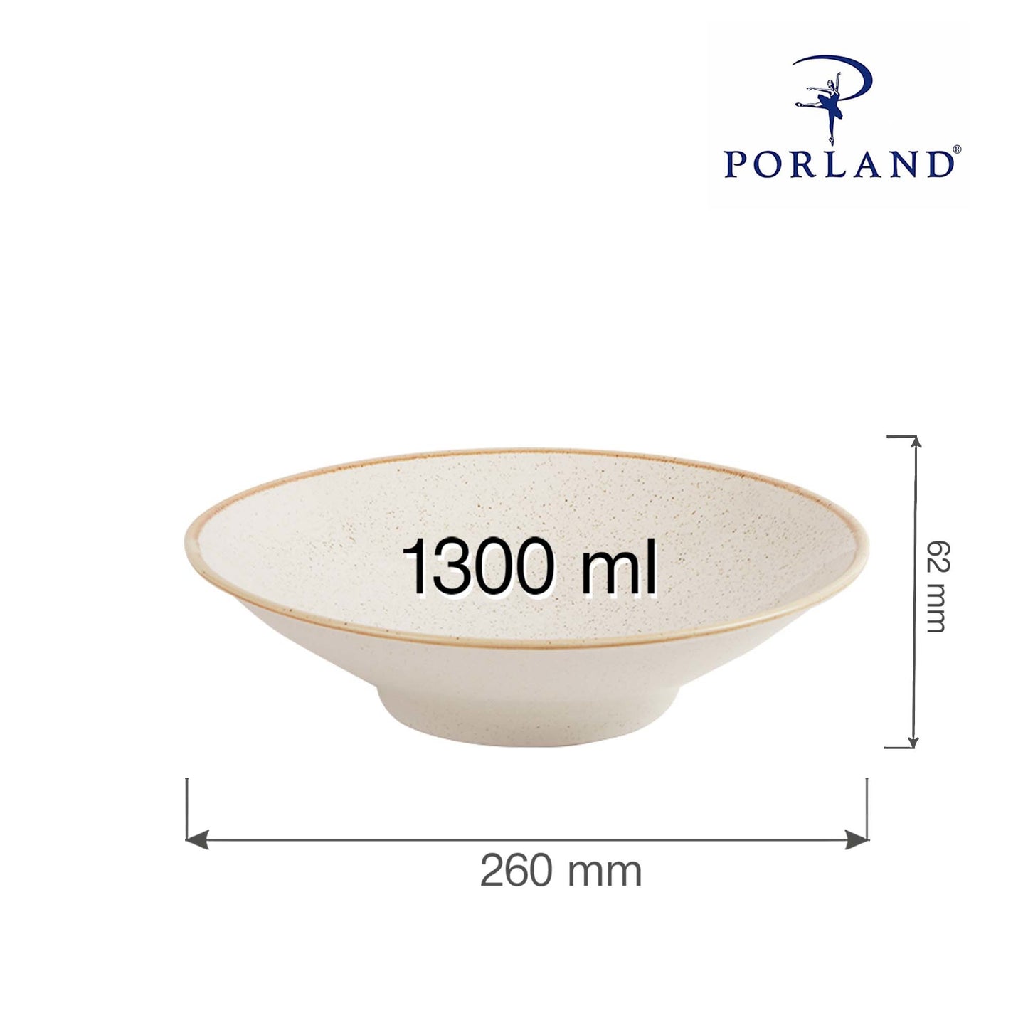 Porland Seasons plate on foot, 260x(H)62mm