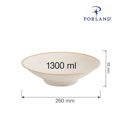 Porland Seasons plate on foot, 260x(H)62mm