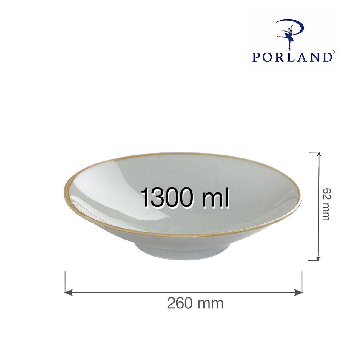 Porland Seasons plate on foot, 260x(H)62mm