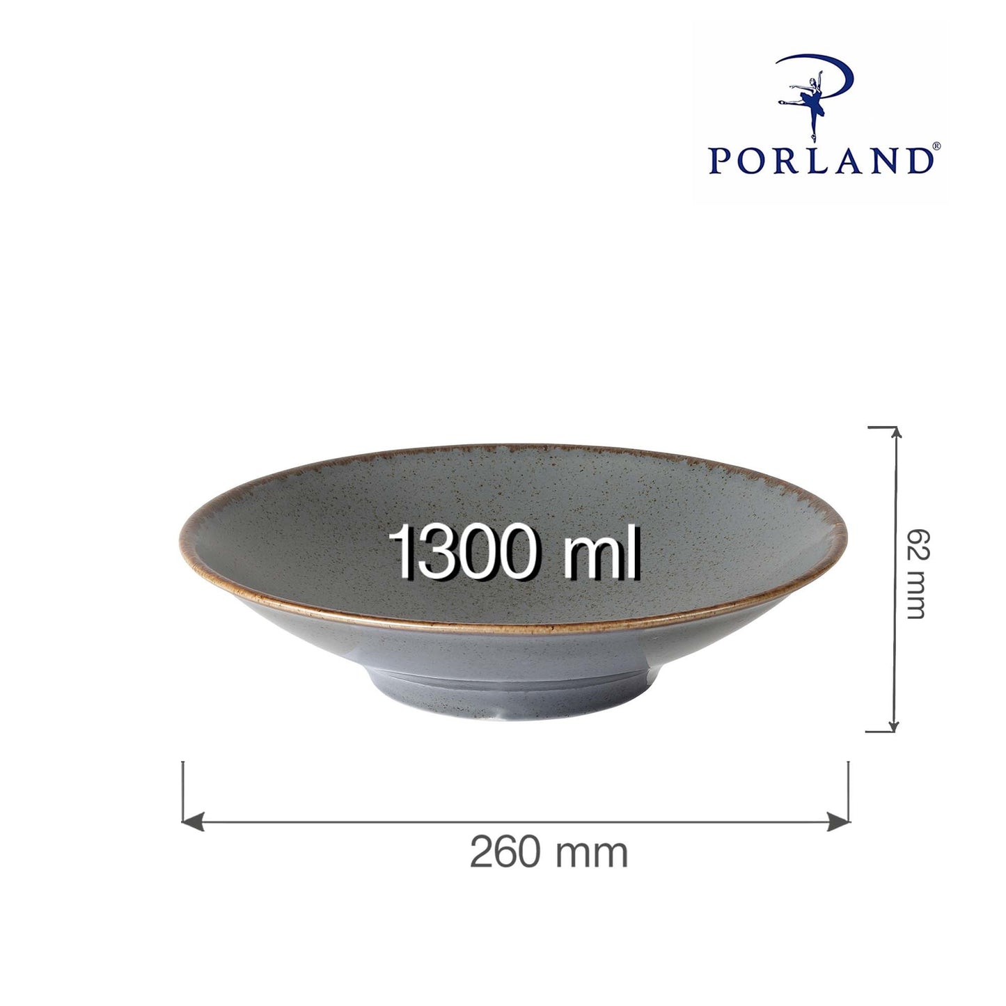 Porland Seasons plate on foot, 260x(H)62mm