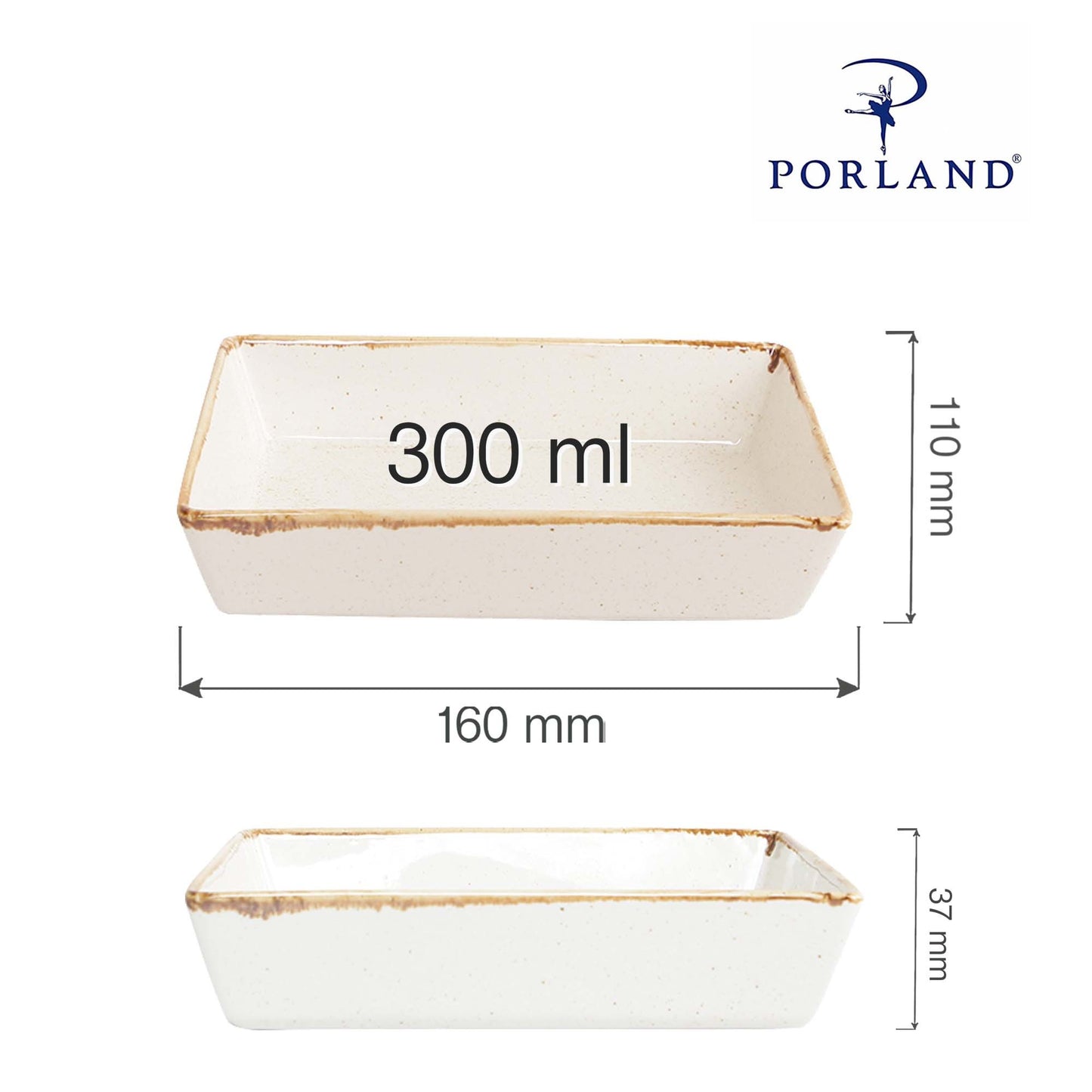 Porland Seasons dish, 160x110mm