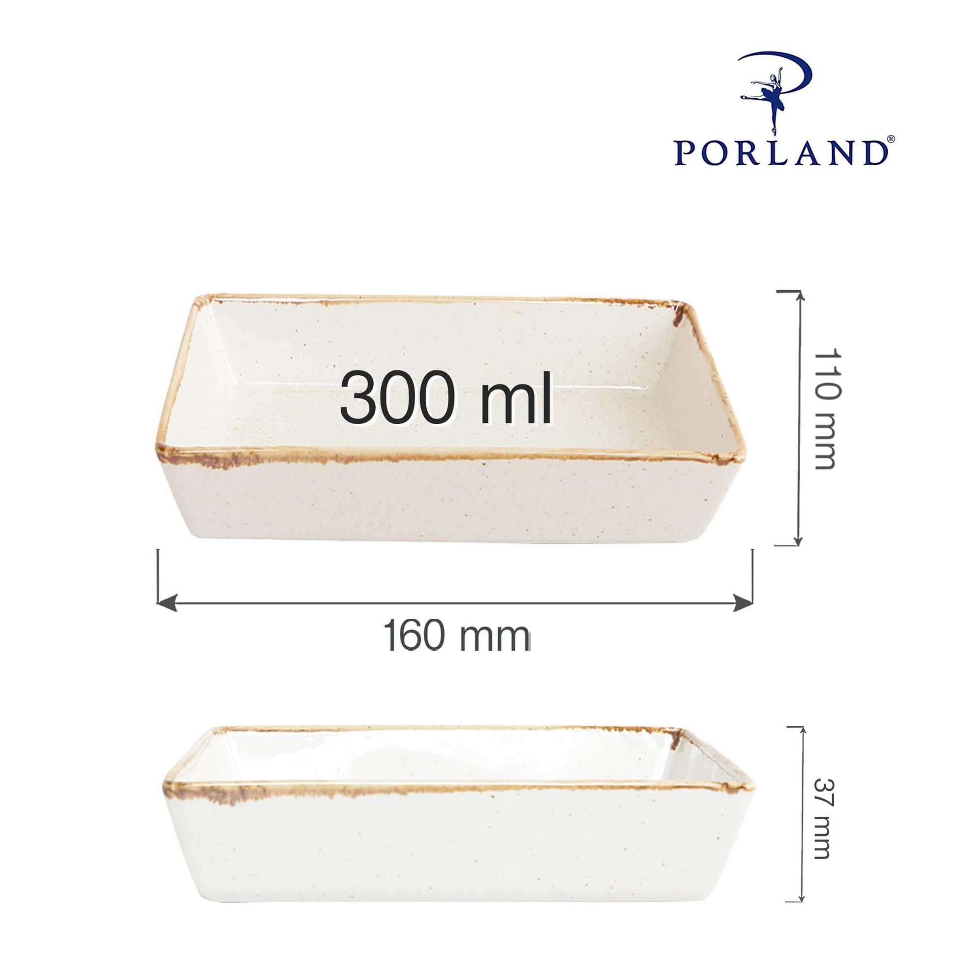Porland Seasons dish, 160x110mm