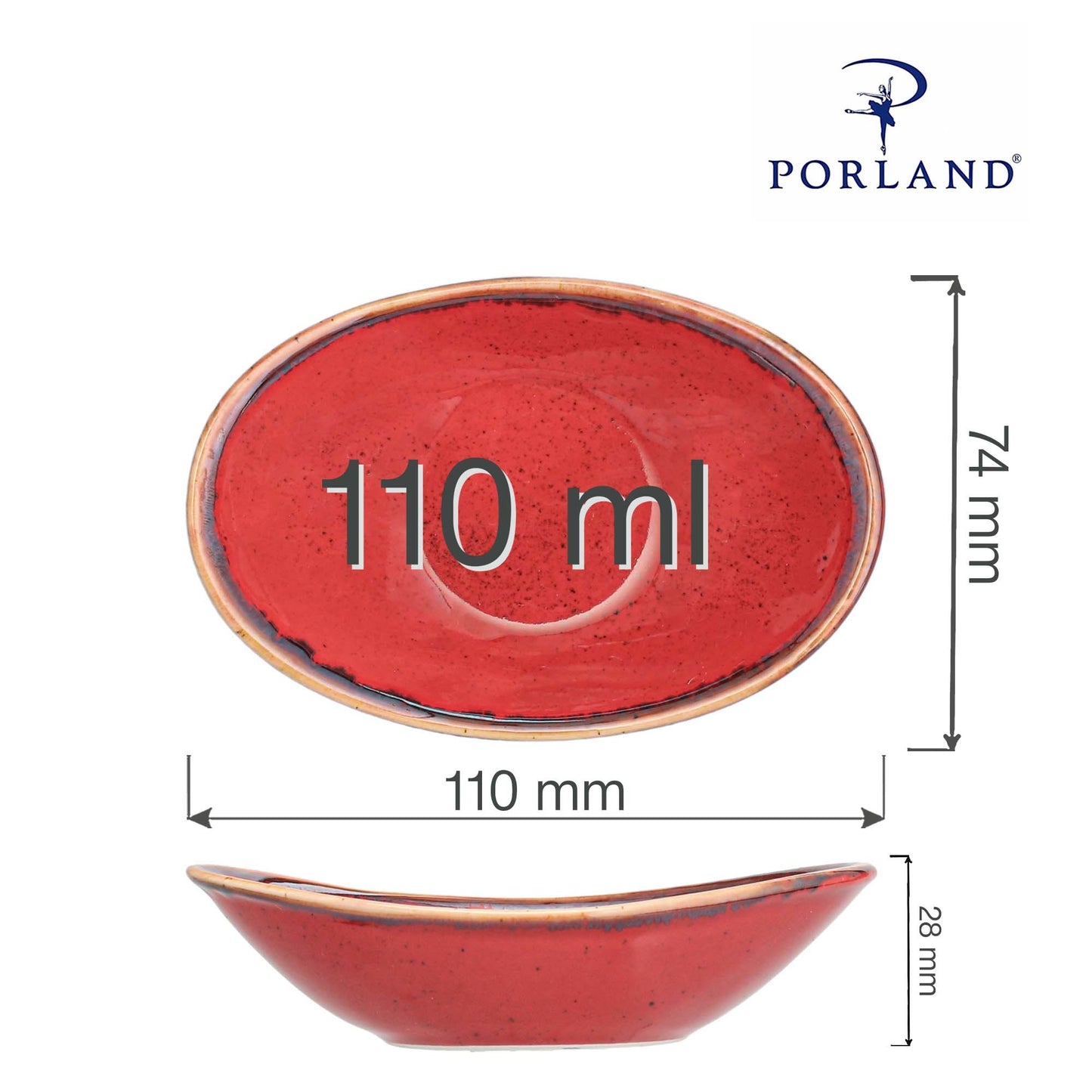 Magma oval mini dish, 110mm