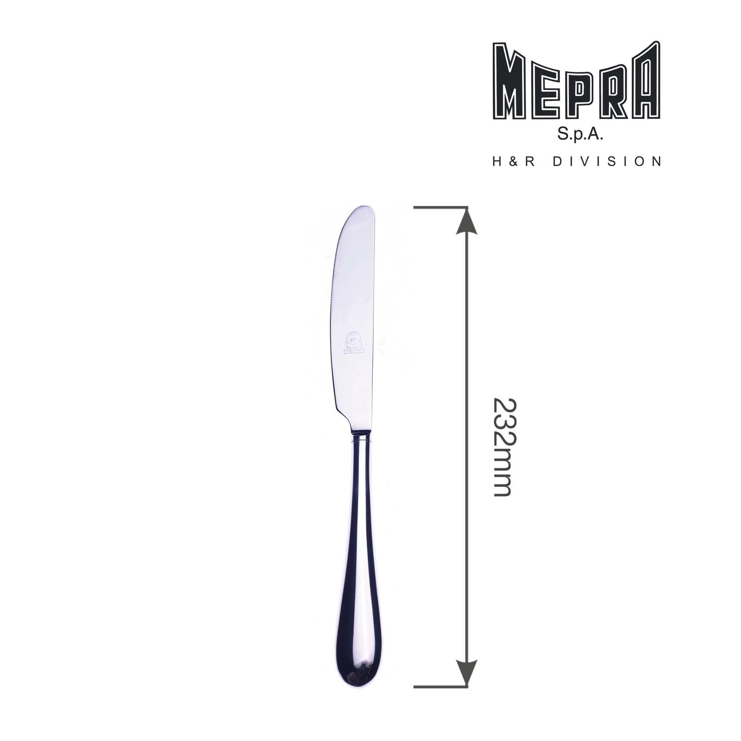 Natura table knife- hollow handle