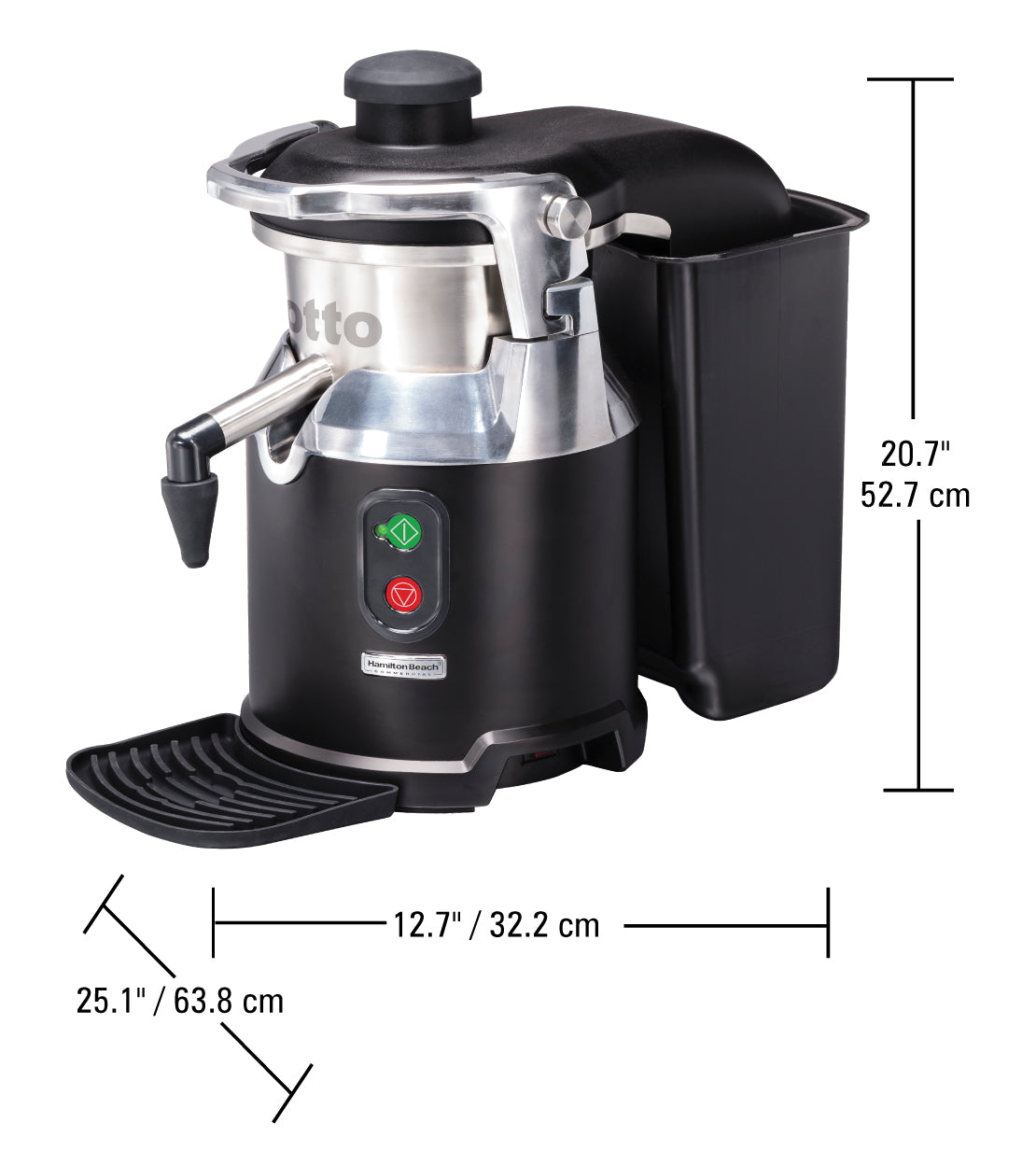 Otto juicer, 322x638x(H)527mm