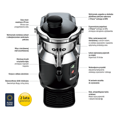 Otto juicer, 322x638x(H)527mm