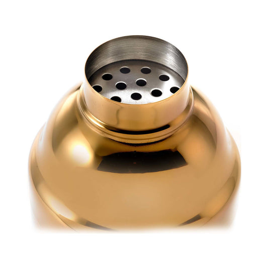 3-Pc Japanese Cocktail Shaker Set, Gold plated