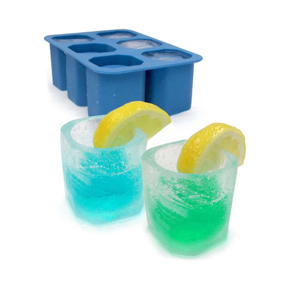 Silicone ice shot glass maker, 6 cavities, 125x190mm