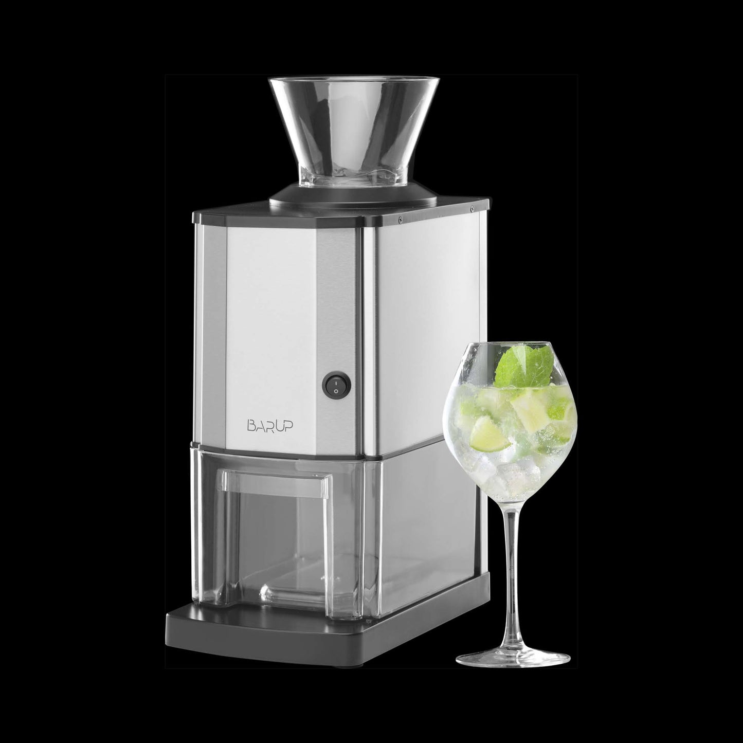 Stainless steel housing ice crusher, 220V, 50/60Hz, 60-80W