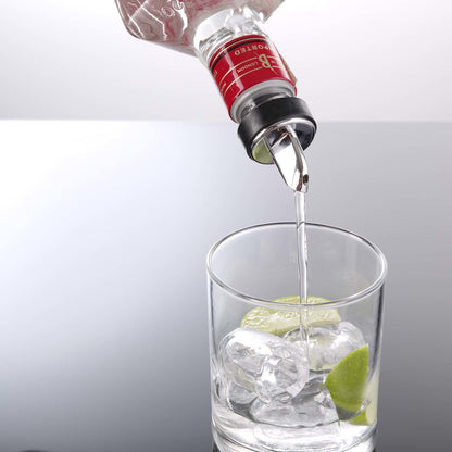 Set of 6 - Medium Flow Pourer, Chrome Spout with Soft Collar
