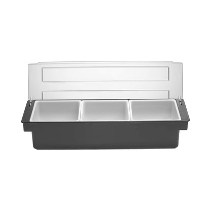 Bartender's container for drink accessories