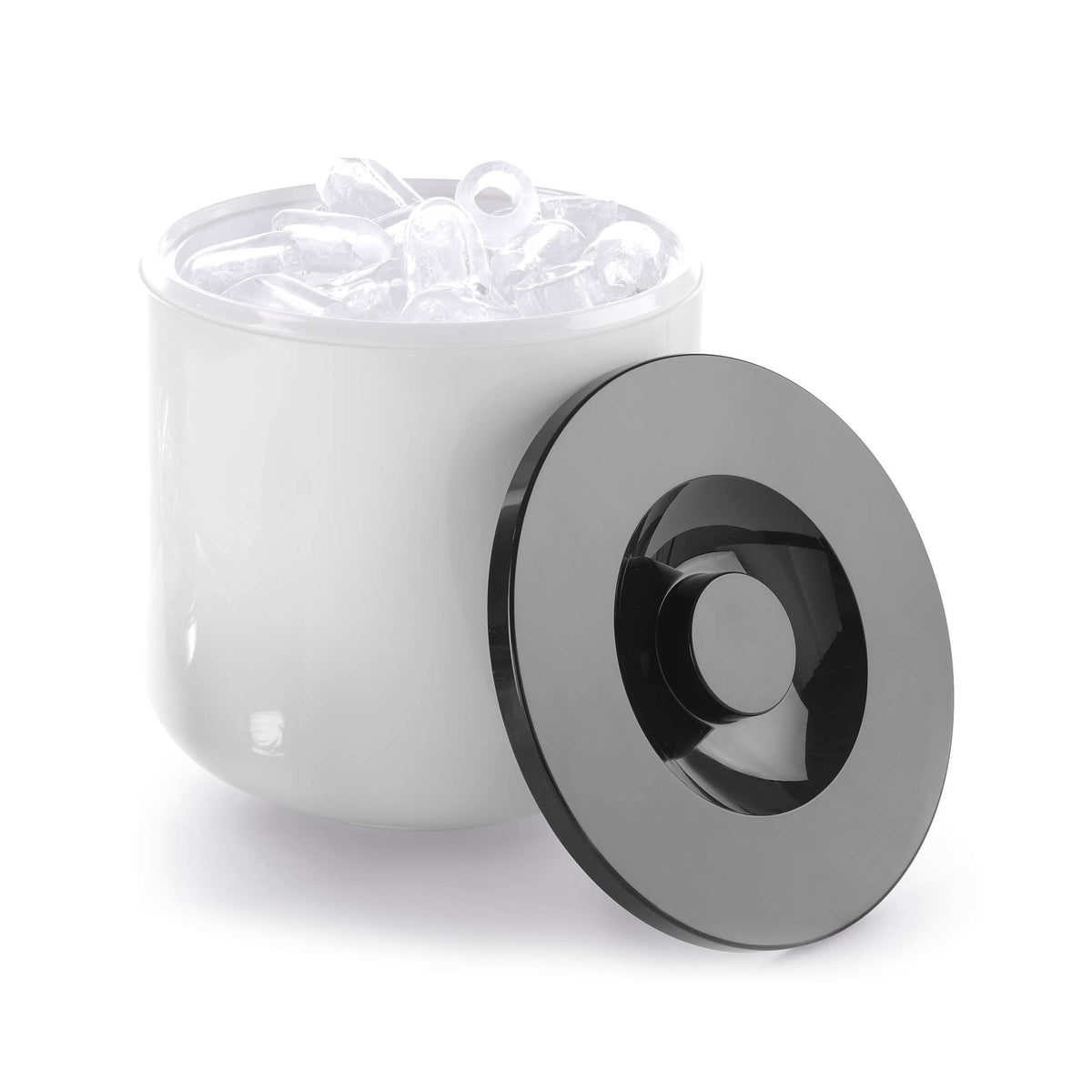White ice container - double walls 5 L, 190x(H)200mm