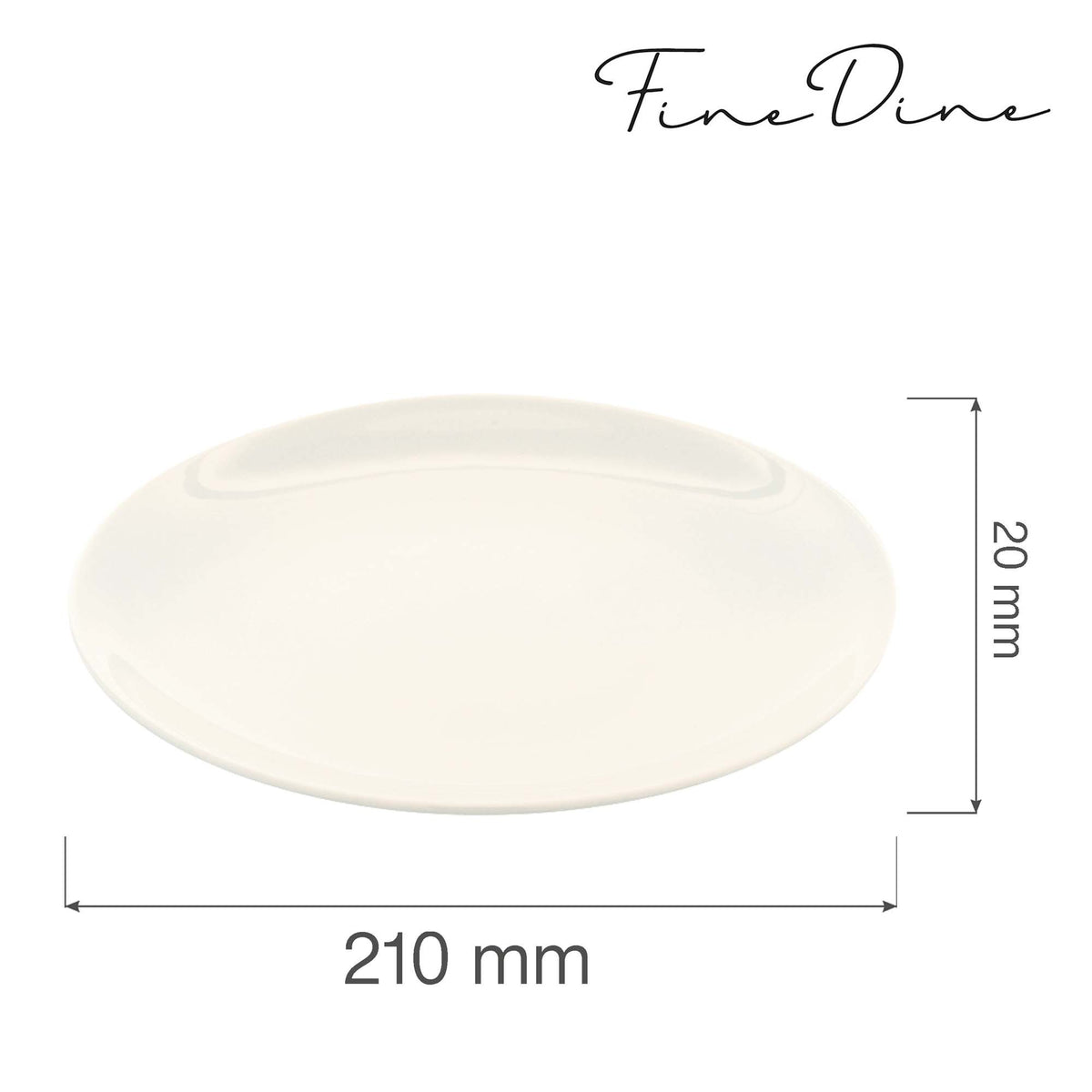 Fine Dine rimless plate