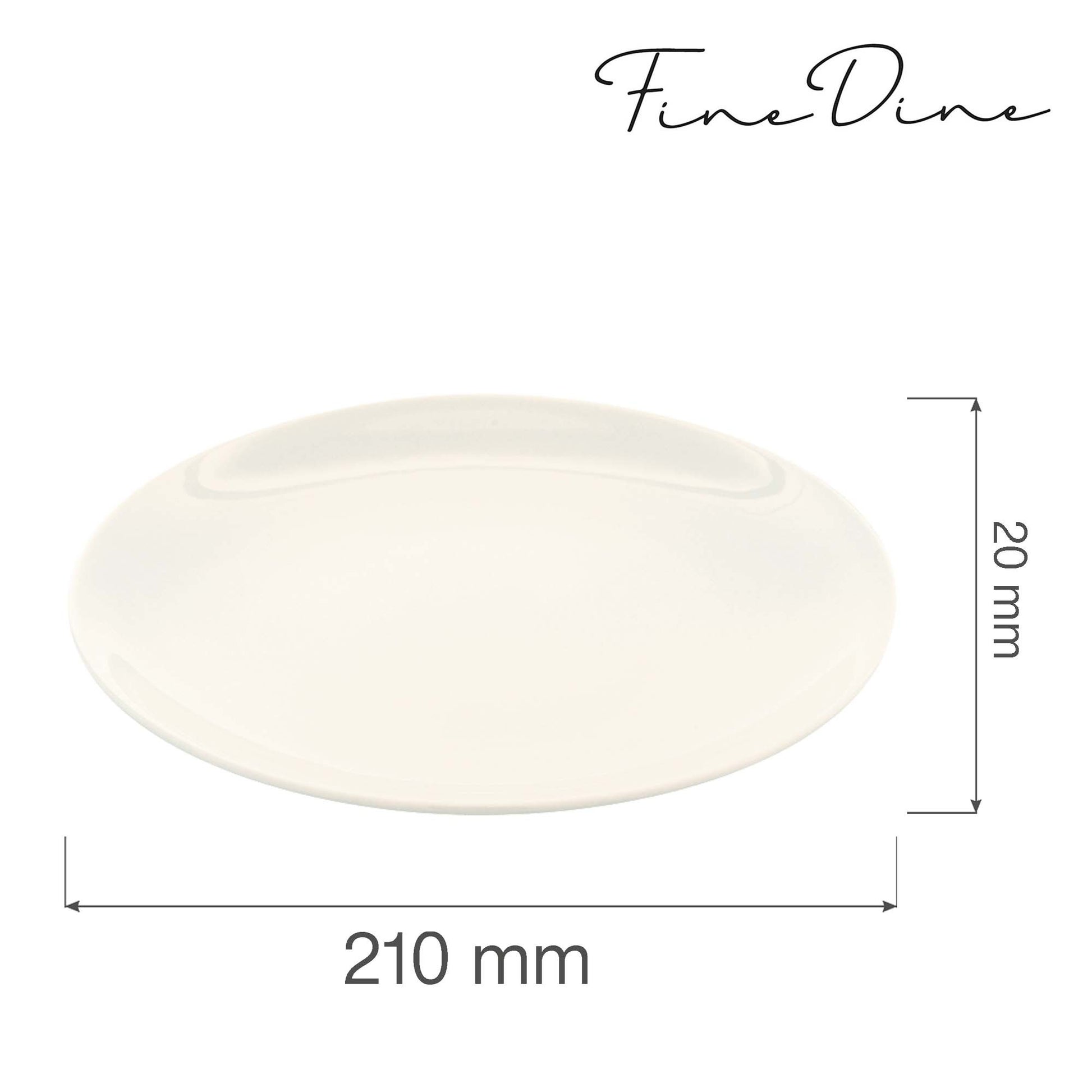 Fine Dine rimless plate