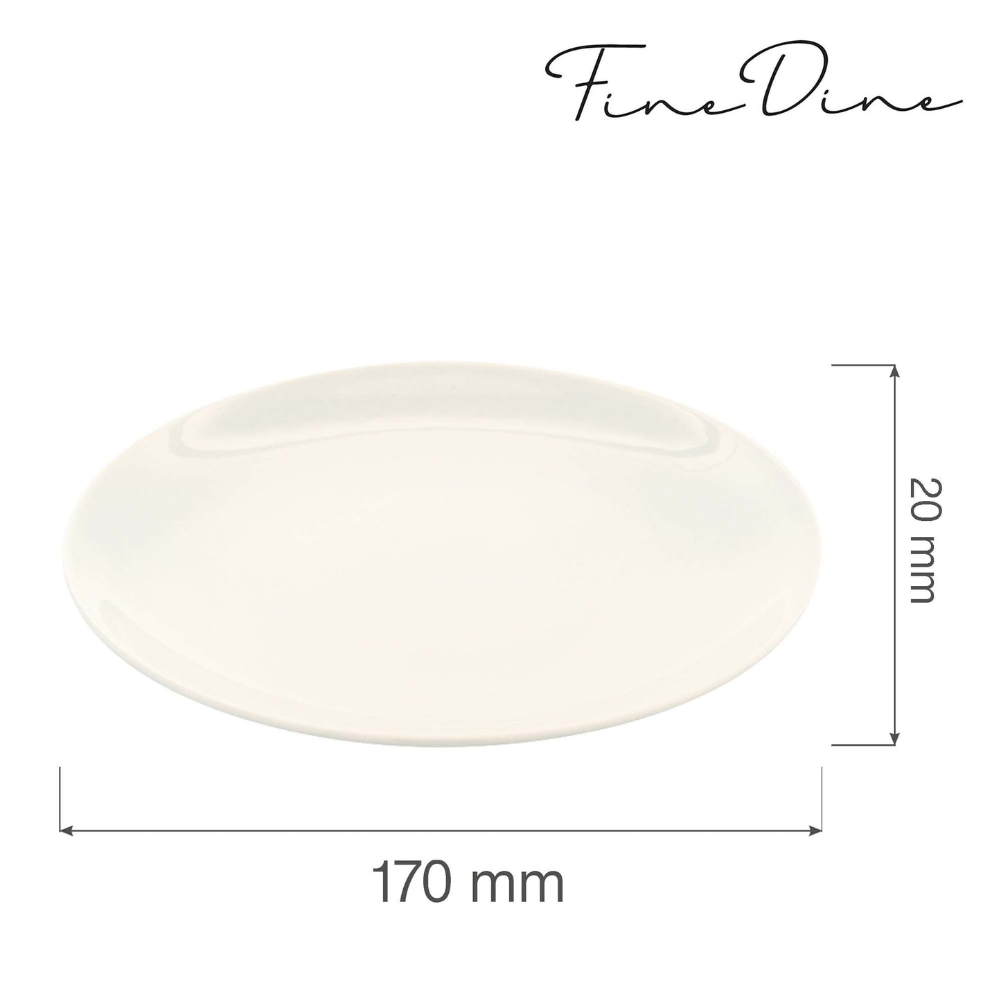 Fine Dine rimless plate