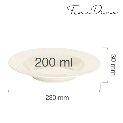 Fine Dine deep plate, 230mm