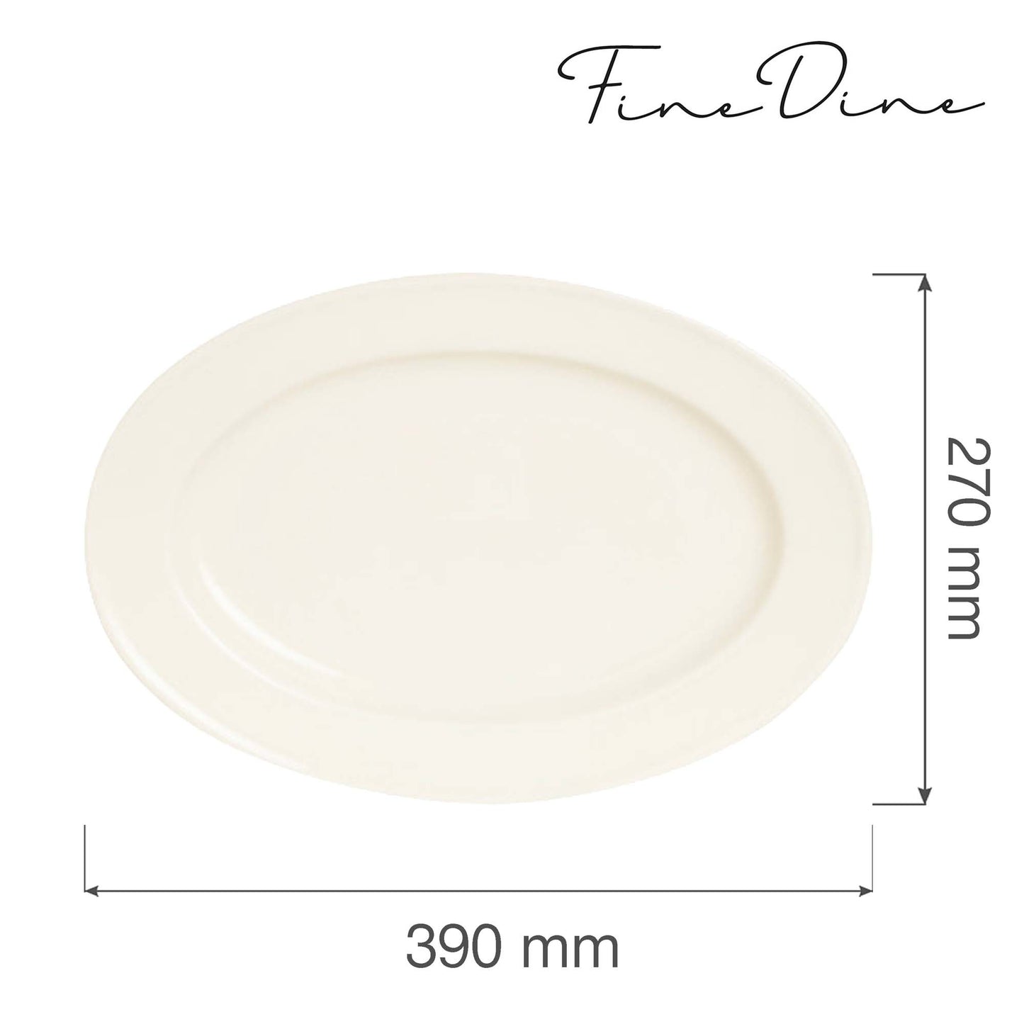 Fine Dine oval dish