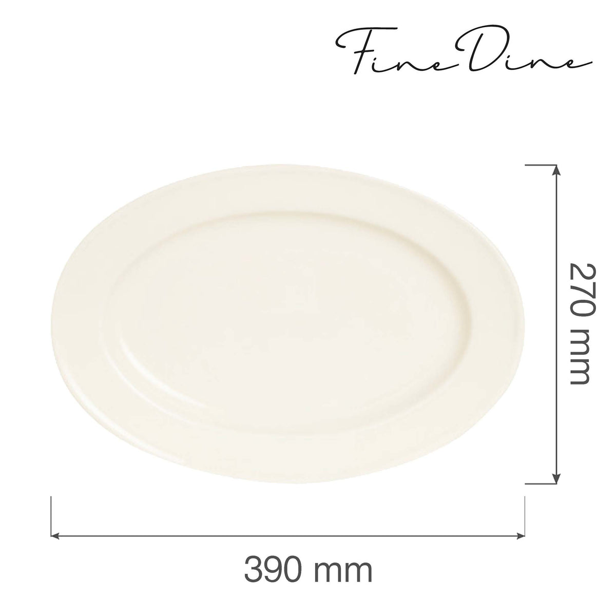 Fine Dine oval dish