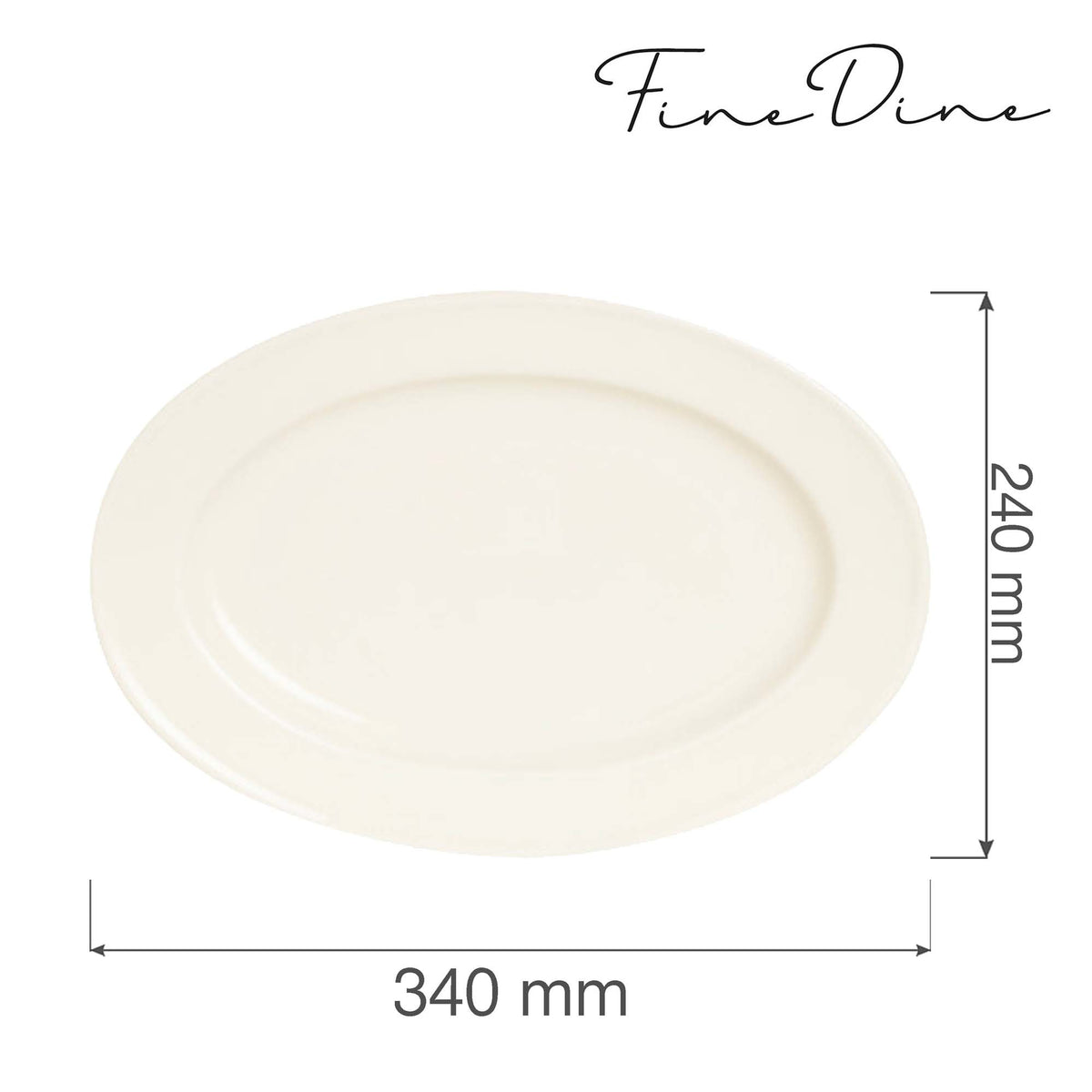 Fine Dine oval dish