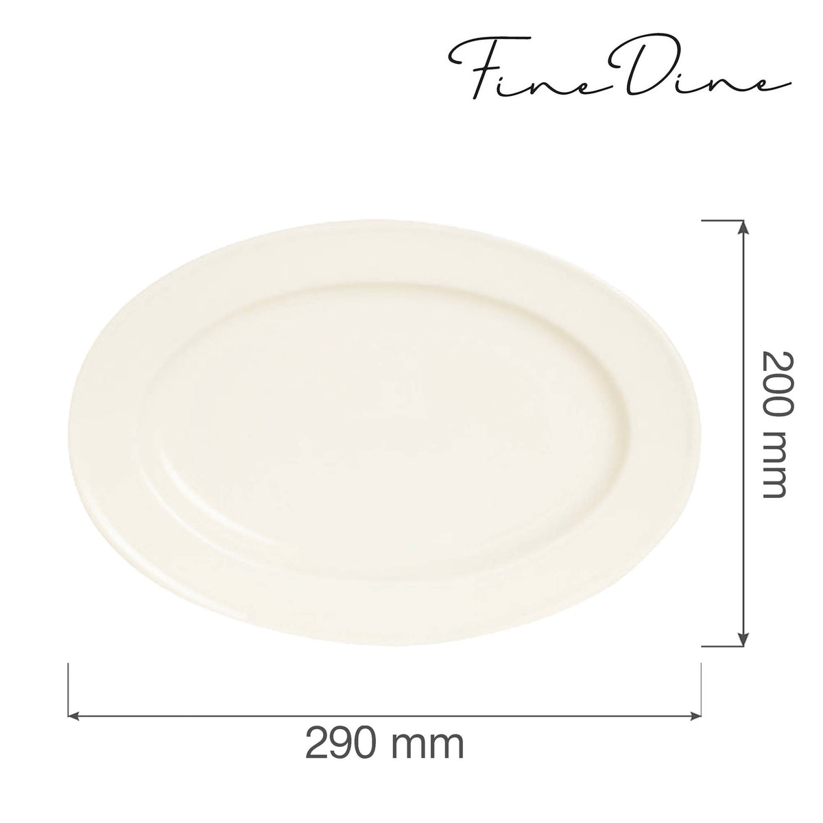 Fine Dine oval dish