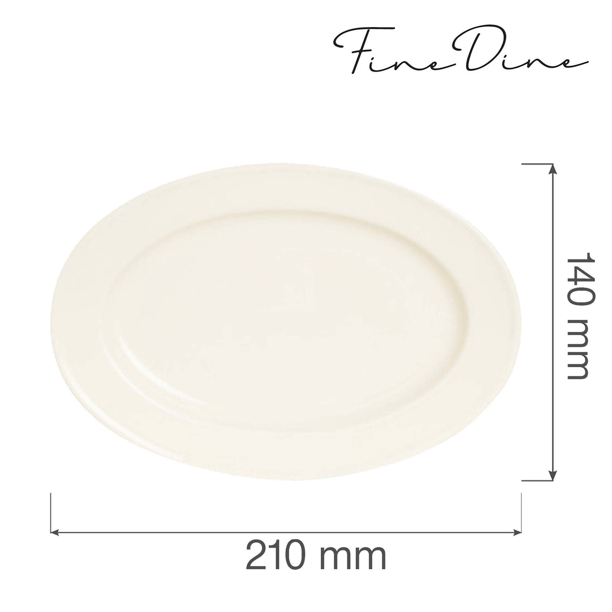 Fine Dine oval dish