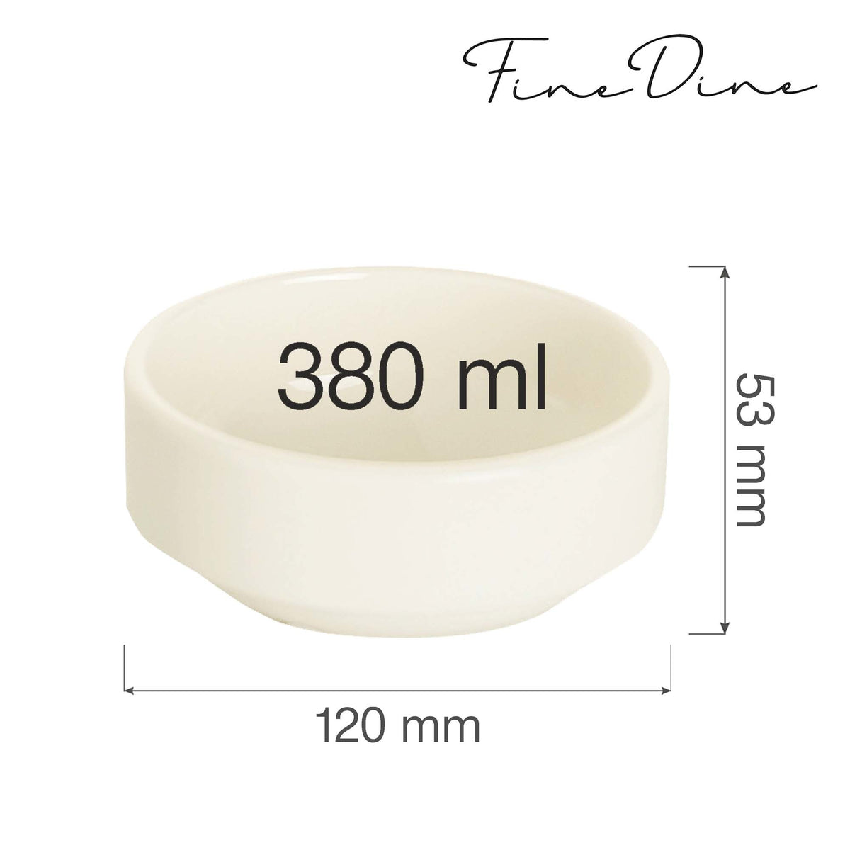 Fine Dine stackable bowl