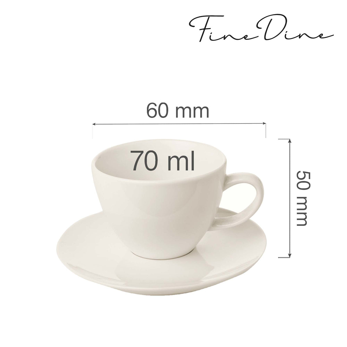 Fine Dine elegant cup with saucer
