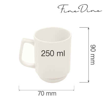 Fine Dine stackable mug, 250ml