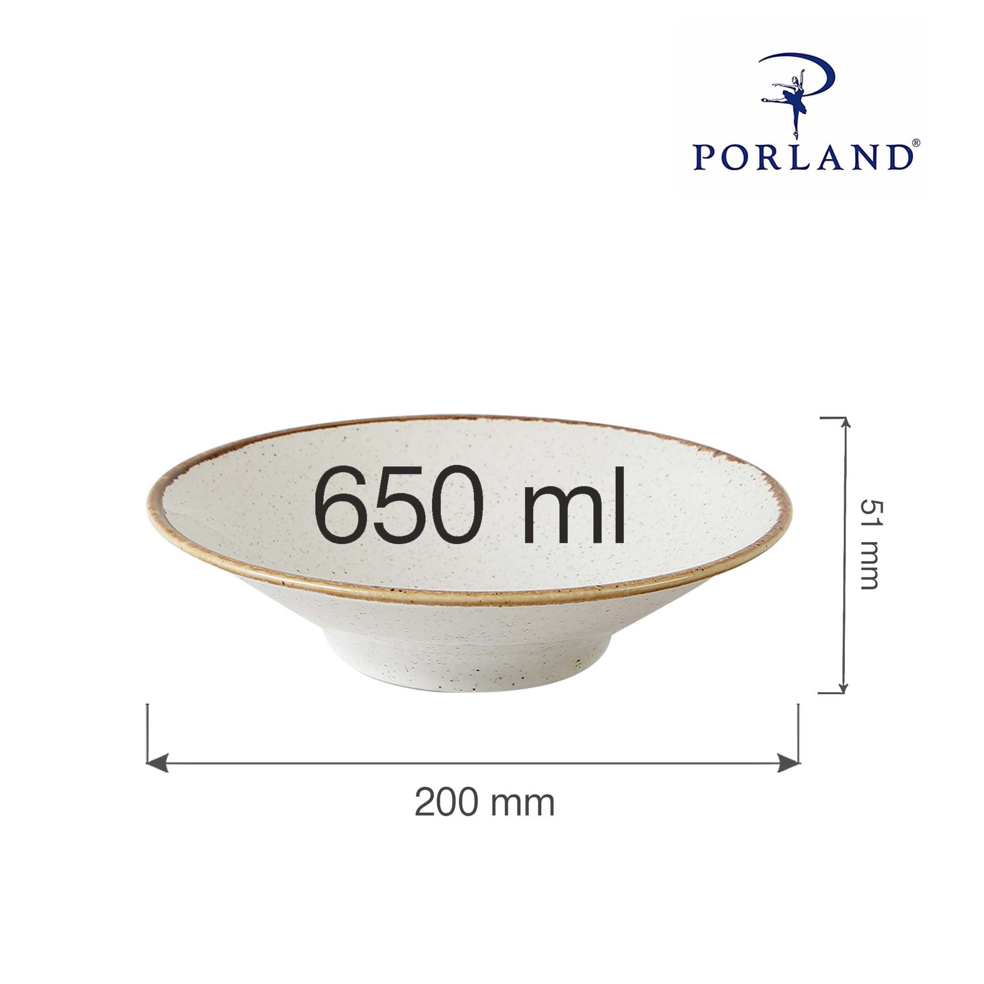 Porland Seasons deep plate, 200x(H)51mm