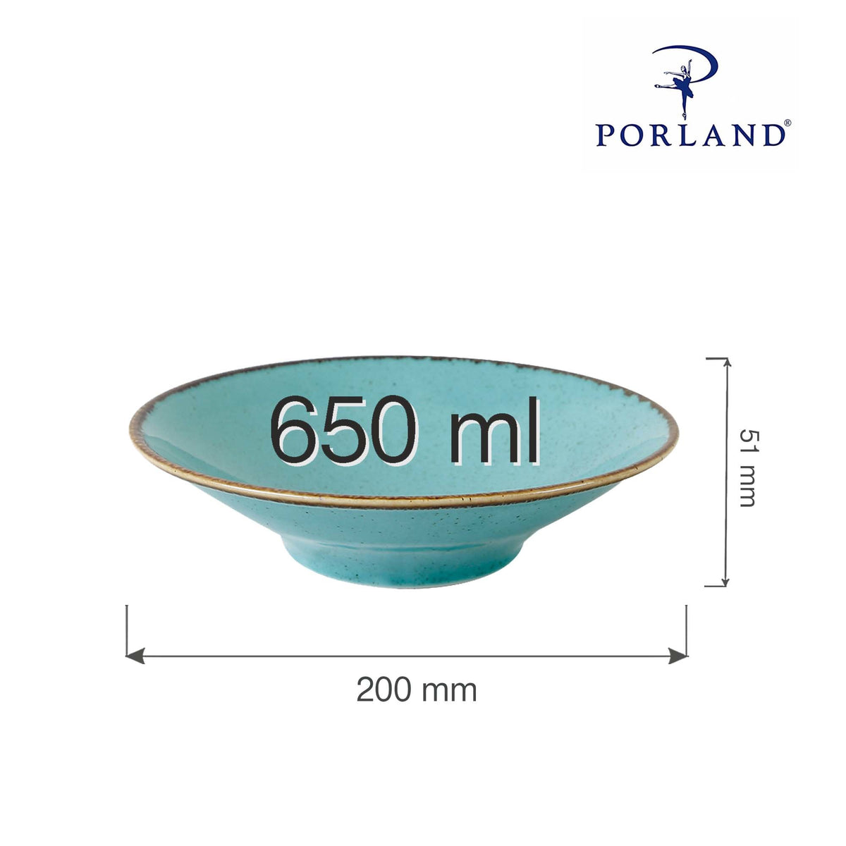 Porland Seasons deep plate, 200x(H)51mm