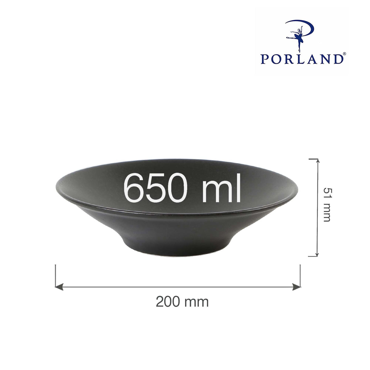 Porland Seasons deep plate, 200x(H)51mm