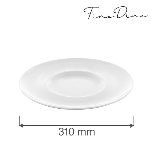 Bianco wide rim flat plate, 310mm