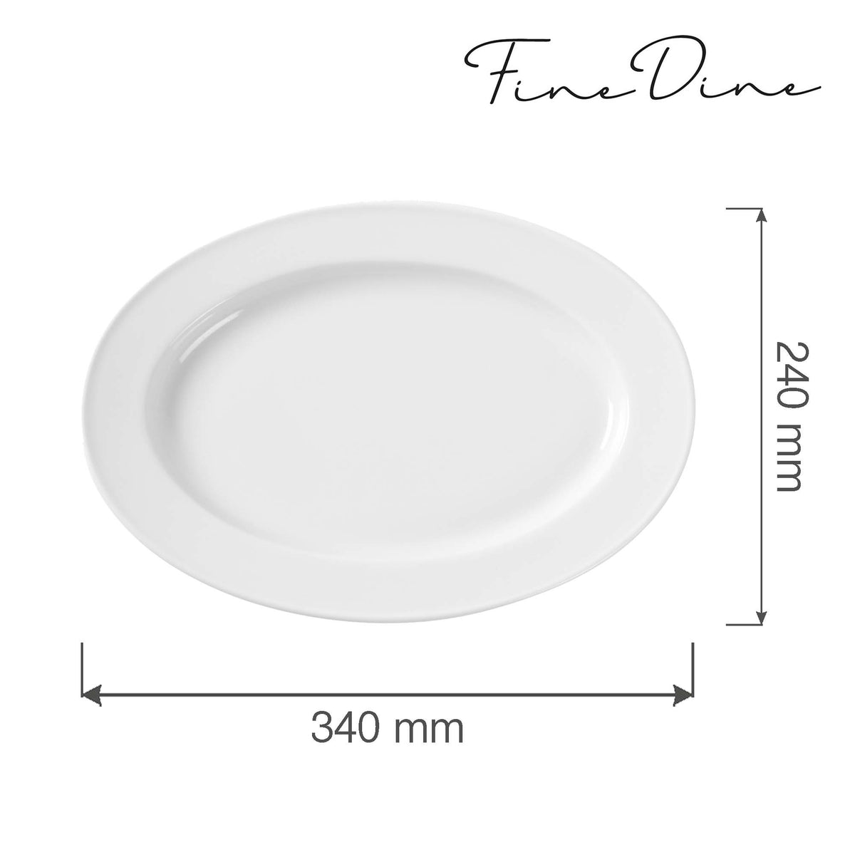 Fine Dine oval dish