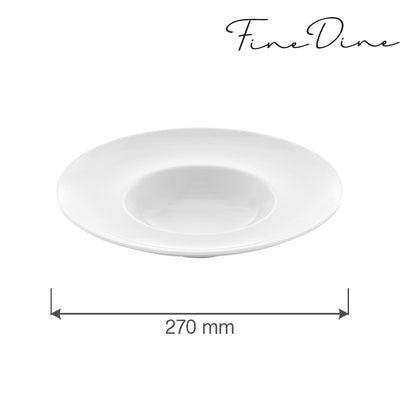 Bianco wide rim deep plate, 270mm